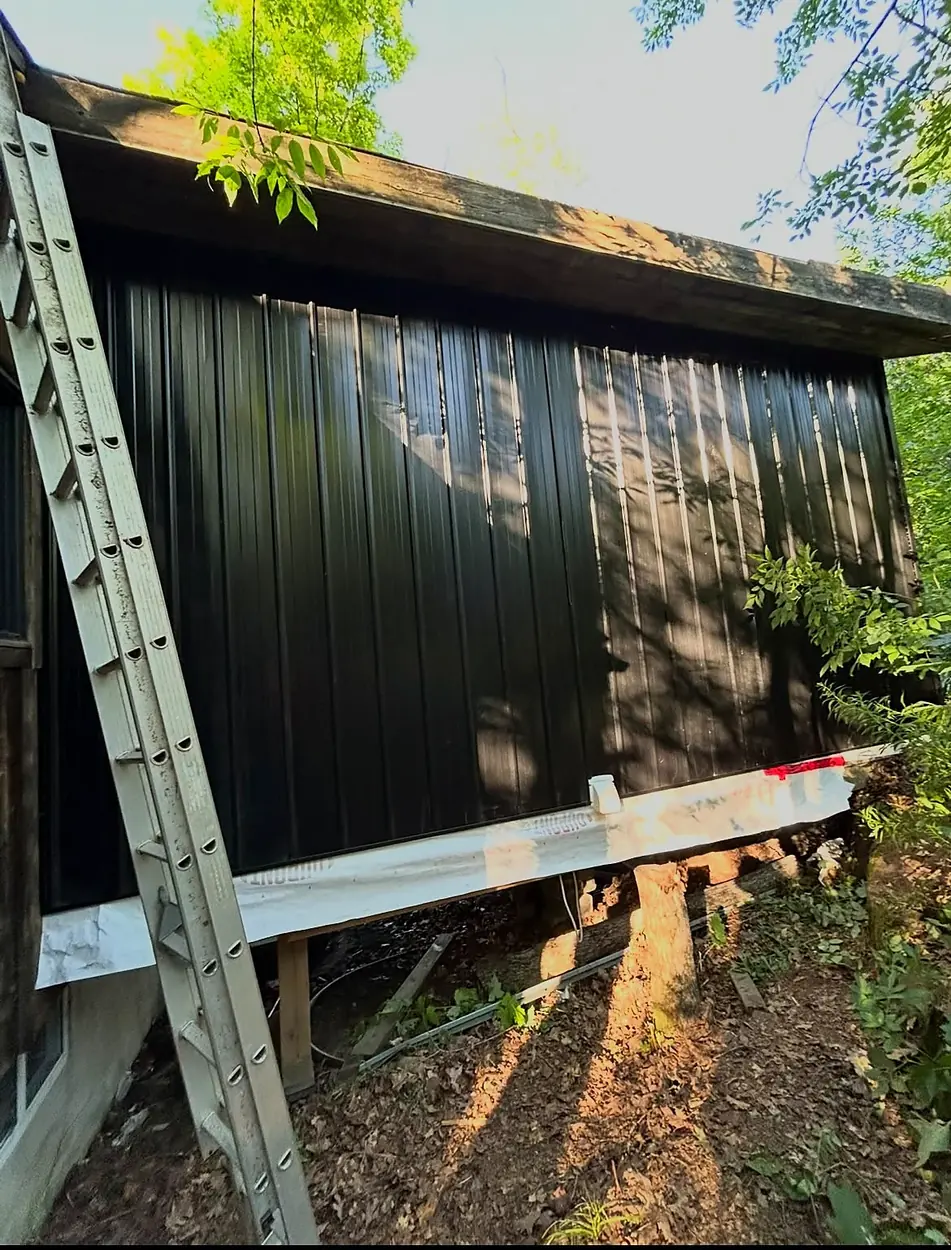 Privacy fence built and stained